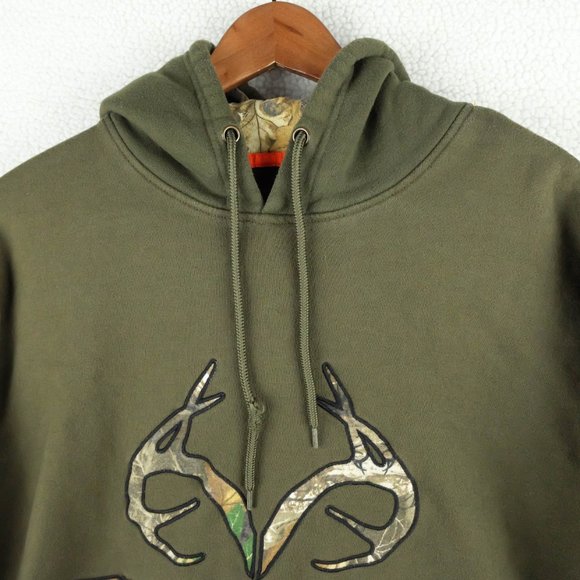 ✨2/$25✨ Realtree Olive Green Hoodie - Picture 2 of 8